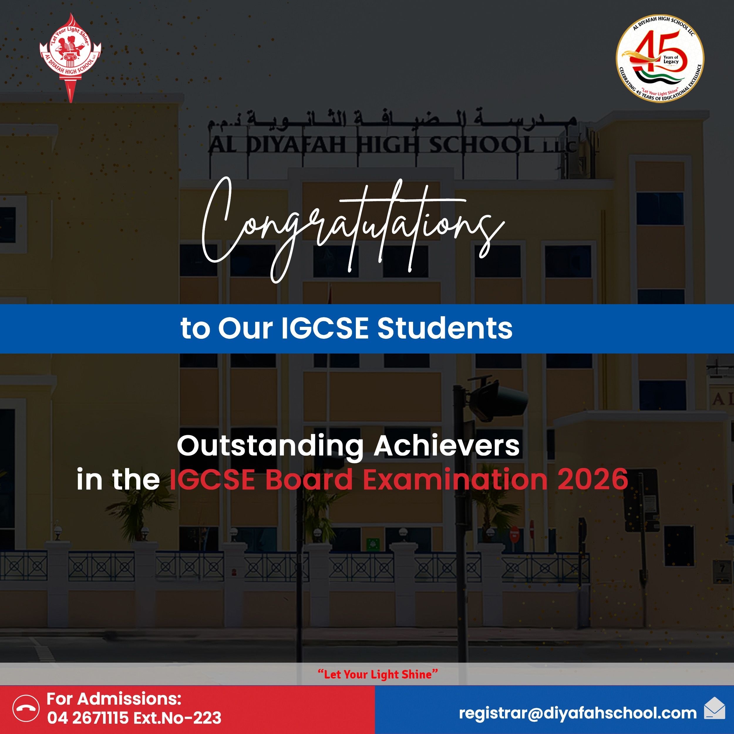 Outstanding Achievers in the IGCSE